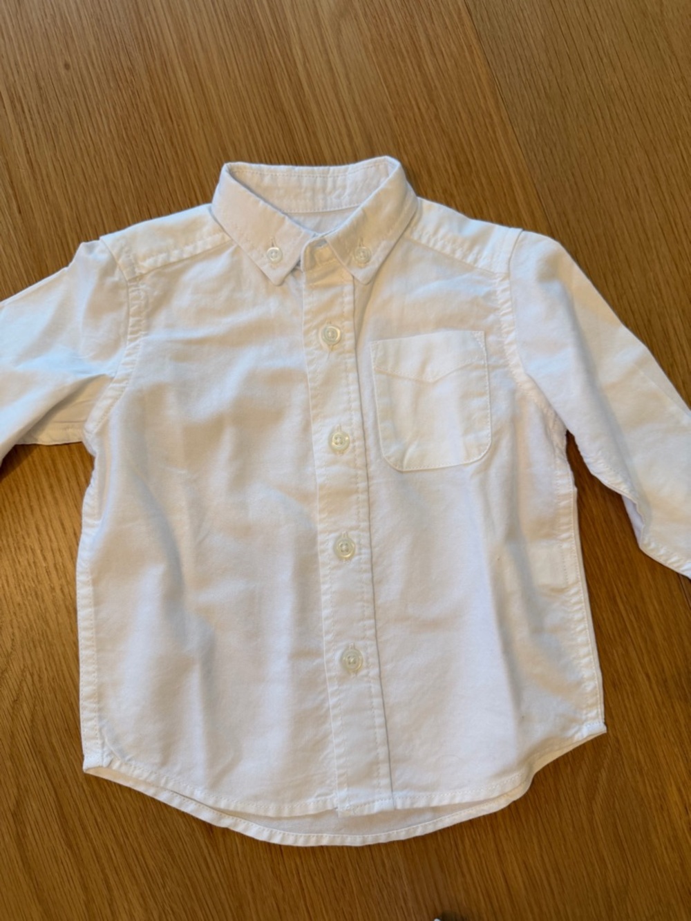 Classic White Button-Down Shirt for Kids12-18 M